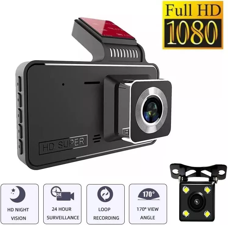 ROADCAM R2 Improve Driving Safety Dash Cams, 1080p Dash Cam Front and Rear - £63.00 GBP