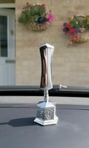 Sikh Singh Kaur Car Dashboard Mantle Piece 3D Stainless Steel Large Khanda Stand - £12.65 GBP