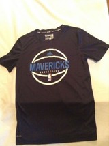 NBA Dallas Maverick t shirt Size 10  12 Adidas climalite basketball blue sports - £11.21 GBP