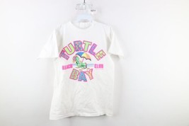 Vintage 90s Streetwear Womens Medium Spell Out Turtle Bay Beach Club T-Shirt - £27.65 GBP