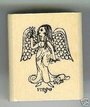 Virgo Zodiac Sign Rubber Stamp 1960's August 23 - September 22 - £10.64 GBP