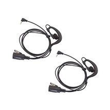 Lot 2 x Coodio G-Shape Earpiece Police Security Headset inline PTT Mic M... - $64.27 CAD