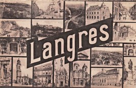 Langres FRANCE-LARGE Letter Multi PHOTO-LEVY &amp; Fils Postcard - £6.05 GBP