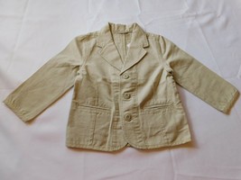 The Children&#39;s Place Baby Boy&#39;s Long Sleeve 3 Button Jacket Khaki 24 Months NEW - £14.16 GBP