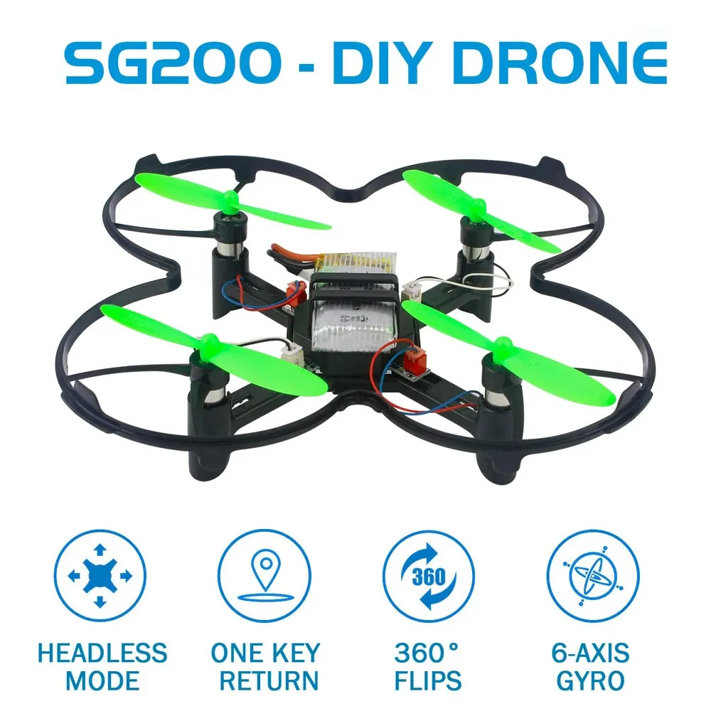 SG200 RC Aircraft DIY Drone 0.3MP Camera WiFi FPV Altitude Hold Headless Mo - £44.85 GBP+
