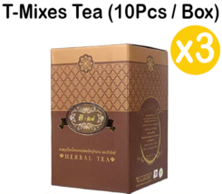 3X T-Mixes Thai Herbal Healthy Tea Control Cholesterol Blood Pressure Natural - £98.16 GBP