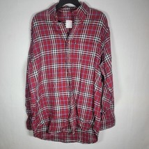 Brooks Brothers Red Plaid Button Down Shirt,  New Without Tags, Mens medium - $16.25