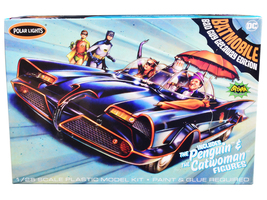 Skill 2 Model Kit 1966 Batmobile &quot;Bad Guy Getaway Edition&quot; with Penguin and Catw - £49.38 GBP