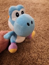 Super Mario Bros Wii 2009 Blue Yoshi Plush - $162.90 MXN