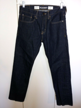 OLD NAVY SLIM/STRAIGHT MEN&#39;S 100% COTTON DARK WASH JEANS-30x30-WORN 1-GREAT - $243.99 MXN