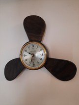 Metal Wall Clock Blackish Industrial Retro Fan Home Art Rustic Fun decor - $79.56