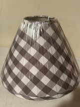 Gray Check Flared  Lamp Shade - 15 inch image 3