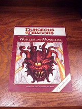 Dungeons and Dragons Worlds and  Monsters 4th Edition Preview Book, D and D - £7.95 GBP
