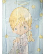 FABRIC NEW Precious Moments Quilt Panel Angel Baby Boy Blue Other Pastel... - £10.23 GBP