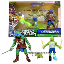 Yr 2014 Teenage Mutant Ninja Turtles Tmnt Movie Figure Set Evolution Of Leonardo - £47.40 GBP