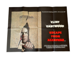 Escape From Alcatraz Originale UK Quad Pellicola Film Poster. Clint East... - £67.74 GBP