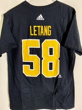 adidas  NHL T-Shirt Pittsburgh Penguins Kris Letang Black sz M - £6.71 GBP