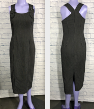California Concepts Black Stripe Ladies Small / Medium Long Dress Vintage - $21.02