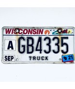 2021 United States Wisconsin Dairyland Truck License Plate A GB4335 - $17.63 CAD
