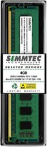 Simmtec Ram 4GB DDR3 1600 M Hz Dimm PC3-12800 (PC3-12800U) CL11 Non-ECC Udimm 240 - £14.89 GBP