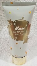 Luxe WARM VANILLA Hand Cream Rich Moisturizing Morning Evening 2 oz/60mL... - $12.99