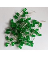 50 pcs 3mm GREEN LED diffused brand new bright - Mr Circuit - £1.54 GBP