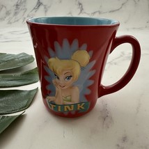 Disney Store Tink Tinkerbell Coffee Mug Red Blue 3D Large Cup Peter Pan - $353.88 MXN
