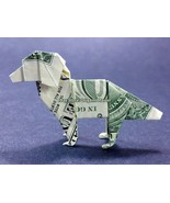Dollar Origami DOG Made with REAL MONEY Handmade Cash Animal Pet Christm... - $33.58 CAD+