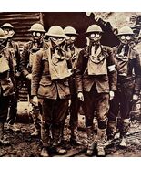 United States Soldiers In Gas Masks Lorraine 1920s WW1 Battle Military G... - $733.58 MXN
