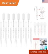200PCS 3ml Disposable Plastic Transfer Pipettes, Calibrated Pipettes Dro... - $19.95