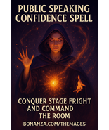 Public Speaking Confidence Spell: Conquer Stage Fright and Command the Room - $726.13 MXN