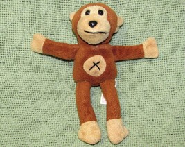 Vintage Giftco Mini Plush Monkey 7&quot; B EAN Bag Plush Chimp 1997 Stuffed Animal Ape - £12.94 GBP
