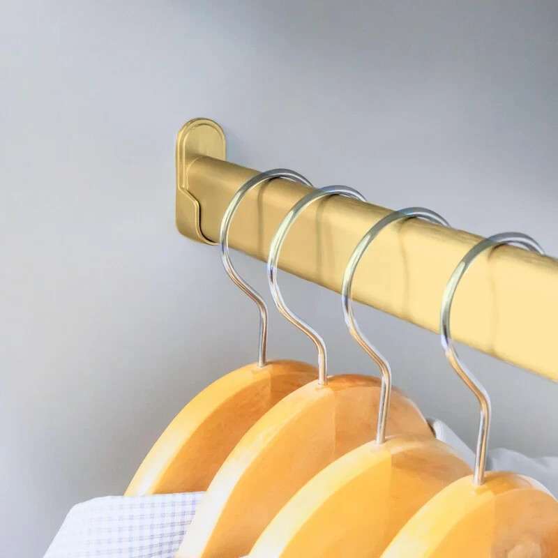 Matte Brass Custom Cut Oval Closet Wardrobe Rod | Made-to-Order Up to 94... - $33.94+