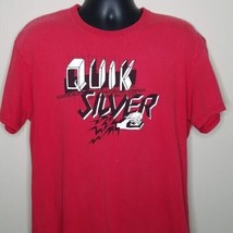 Quiksilver T Shirt Size Large Vintage Spellout Logo Boardriding Skateboa... - $14.84