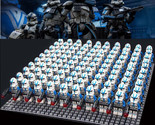 100pcs/set Star Wars 501st Clone Battalion Troopers Minifigures Toys - £87.90 GBP