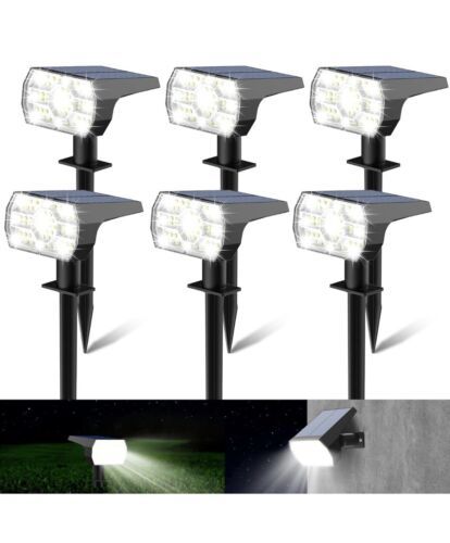 Solar Lights 56 LED Solar Landscape Light Outdoor IP67 Waterproof 6PK Sp... - $39.59