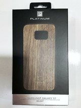 NEW Platinum Natural / Real Wood Phone Case for Samsung Galaxy S7 Walnut Wood - £6.96 GBP