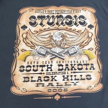 2005 Black Sturgis Black Hills Rally 65th Anniversary Shirt - Size L - $19.34