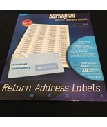 Burlington Return Address Labels 10 Sheets, 800 Labels In White Used Ope... - £3.97 GBP