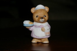 Vintage Homco Occupation Bear Waitress 8820 Home Interiors &amp; Gifts - £3.91 GBP
