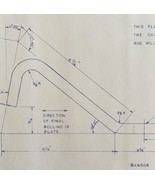 1978 Railroad Bangor Aroostook Flange Rail Support Blueprint H41e DWDD13 - $84.36