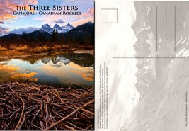 Canada Alberta Canmore Canadian Rockies The Three Sisters(Nuns) Vintage Postcard - £7.51 GBP