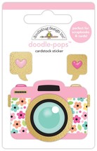 Doodlebug Doodle-Pops 3D Stickers 12/Pkg-Pretty Picture, Hello Again DB8165 - $14.07