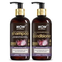 Wow Skin Science Onion Oil Shampoo &amp; Conditioner Kit Vitamin B5-600ML - £20.73 GBP