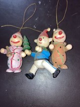 2 Clowns and 1 Elf  Oraments - £8.83 GBP