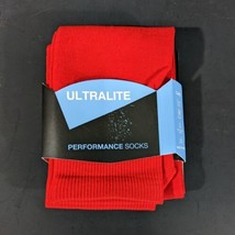 Bright Red Knee High Long Baseball Plain Socks Intermediate Size Pearsox - £16.04 GBP