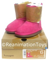 Ugg Koolaburra Fushia/Pink T Victoria Snow Winter Short Boots Size 6 wit... - £71.00 GBP