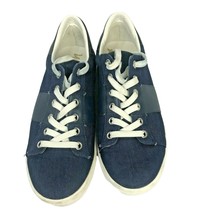 Sam Edelman Women&#39;s Marquette Low Top Lace Up Sneakers Blue &amp; White Size 6M - £14.51 GBP