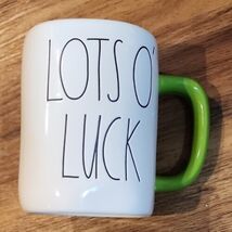 Rae Dunn Artisan Collection by Magenta ~ Green White ~ "Lots O' Luck" Mug - $30.00