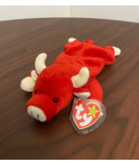 Vintage Ty Beanie Babies &quot;Snort&quot; Red Bull 1995 - £4.69 GBP